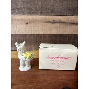 Snowbabies Dept 56 Figurine A Basket of Joy Chicks In Box
